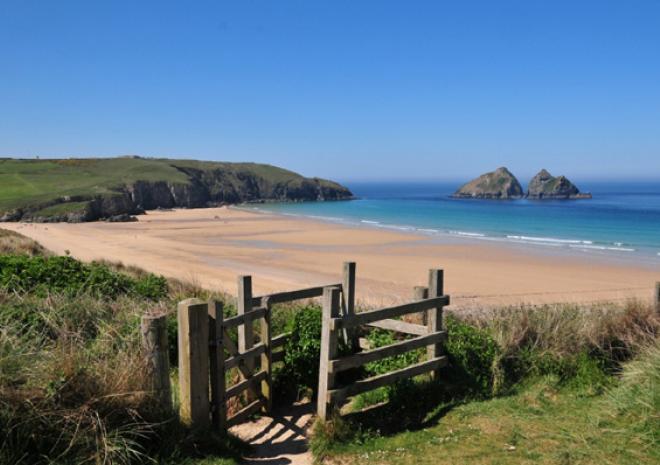 Holywell Bay Beach