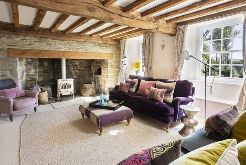 Lower Easton Farmhouse Living Room